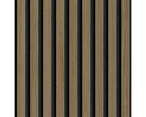 Panneaux en bois avec des lamelles verticales pour la décoration murale