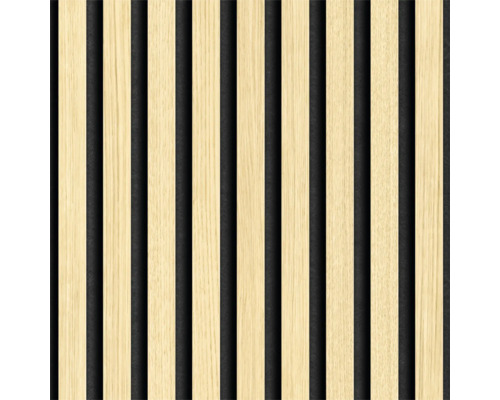 Panneau en bois avec structure à lattes pour murs et plafonds