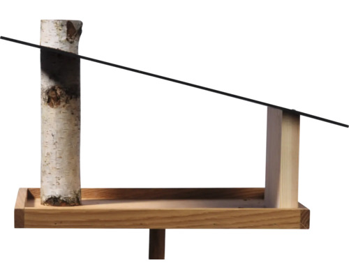 Vogelhaus aus Holz mit Ständer und Dach