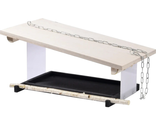 Vogelhaus aus Holz mit Kette zum Aufhängen