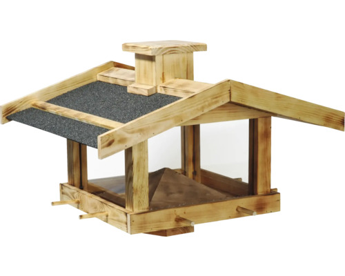 Vogelhaus aus Holz mit Dach