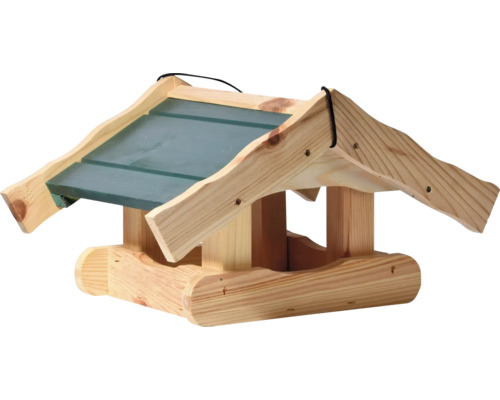Mangeoire en bois avec toit