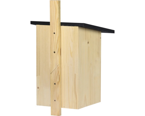 Vogelhaus aus Holz mit Montagepfosten