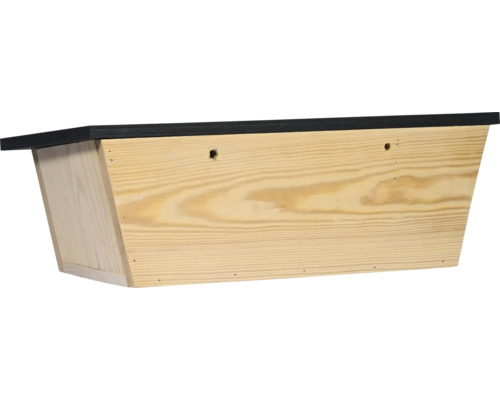 Nichoir à chauves-souris en bois avec toit noir
