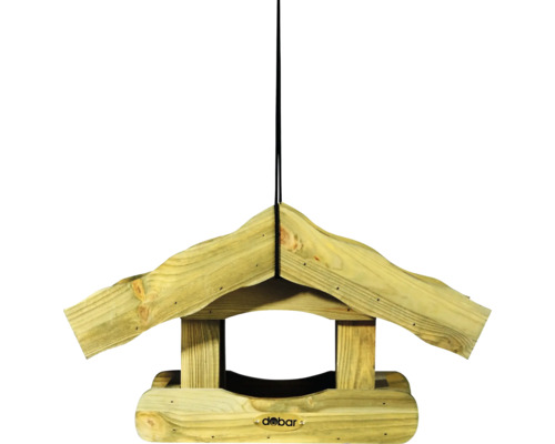 Mangeoire à oiseaux suspendue en bois