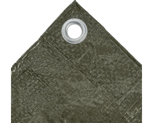 Vue détaillée d''une bâche avec œillet