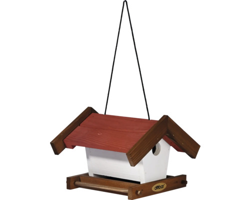 Vogelhaus mit Dach und Aufhängung