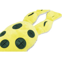 Gelbes, gepunktetes Hundespielzeug aus Plüsch