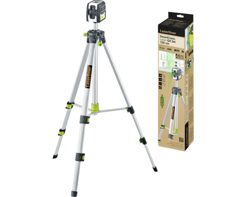Laserliner SmartCross-Laser GX Set 150 centimètres avec trépied et emballage du produit