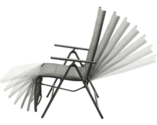 Chaise de jardin avec dossier réglable