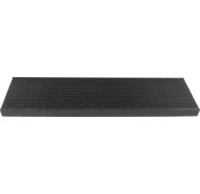 Tapis en caoutchouc noir avec structure rainurée pour la protection des sols