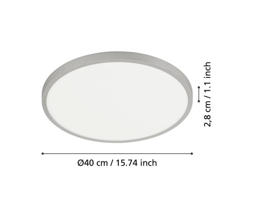 Plafonnier rond d''un diamètre de 40 centimètres