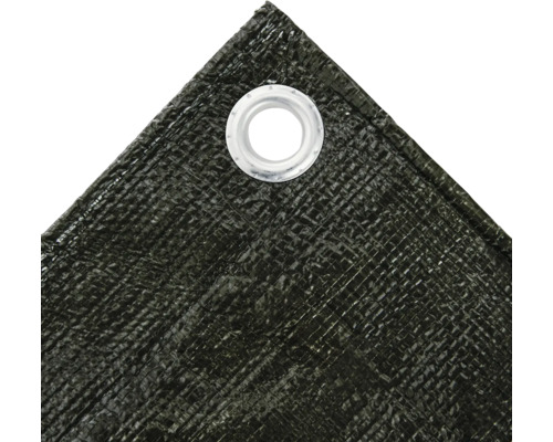 Vue détaillée d''une bâche avec oeillet