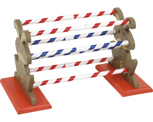 Haie pour lapin en bois avec motif rayé