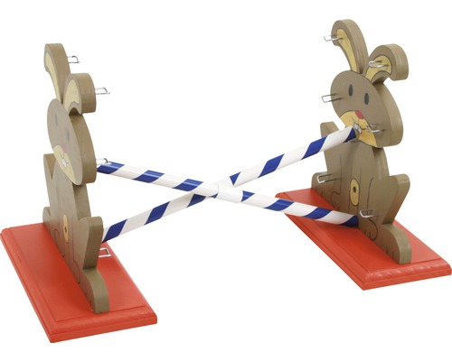 Obstacle avec motif de lapin pour lapins