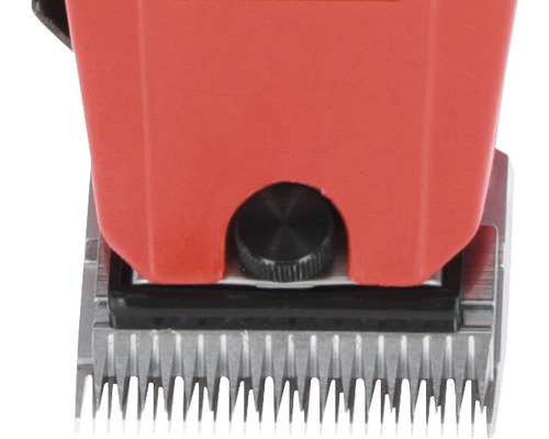 Detailansicht eines Haarschneiders mit Verstellknopf
