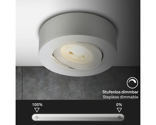 Deckeneinbaustrahler mit stufenloser Dimmfunktion