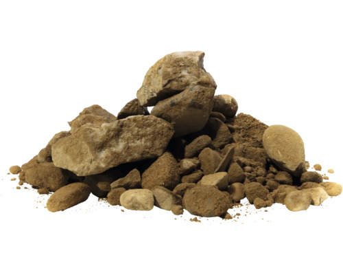 Haufen loser Steine und Schotter