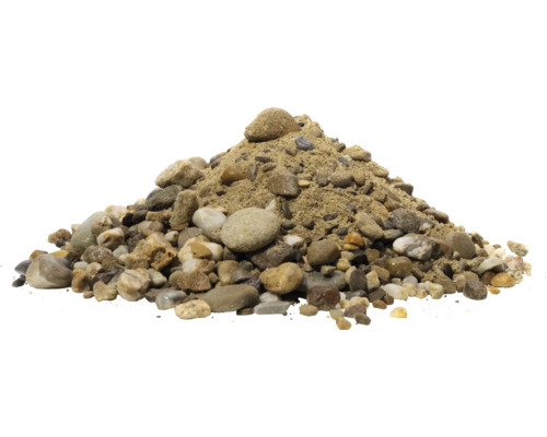 Haufen aus Kies und Sand