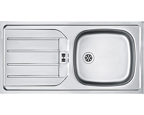 Évier en acier inoxydable avec égouttoir