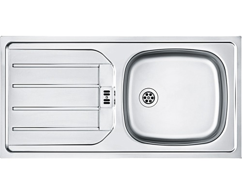 Évier en acier inoxydable avec égouttoir
