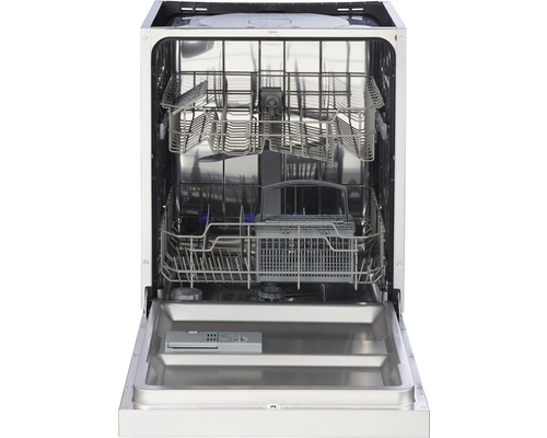 Vue intérieure d''un lave-vaisselle avec paniers à vaisselle