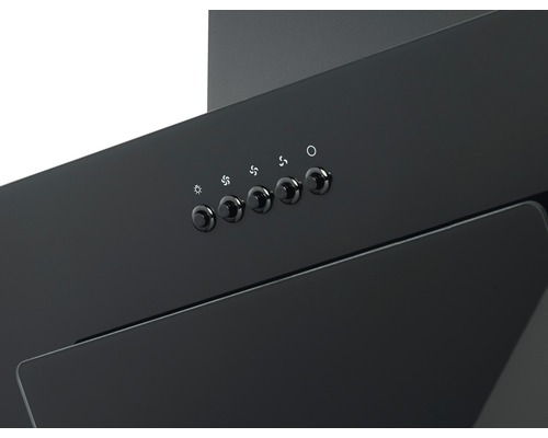 Gros plan d''une hotte aspirante avec commandes pour la lumière et les vitesses du ventilateur