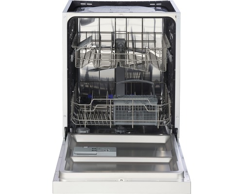 Vue intérieure d''un lave-vaisselle avec lave-vaisselle ouvert