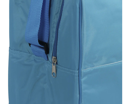 Gros plan d''un sac clair avec fermeture éclair et bandoulière