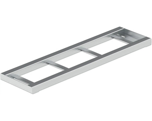 Cadre métallique avec évidements rectangulaires pour l''installation