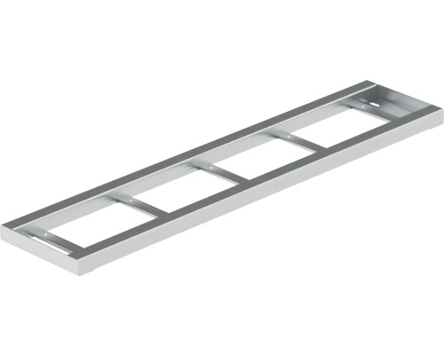 Metallrahmen mit rechteckigen Öffnungen zur Installation