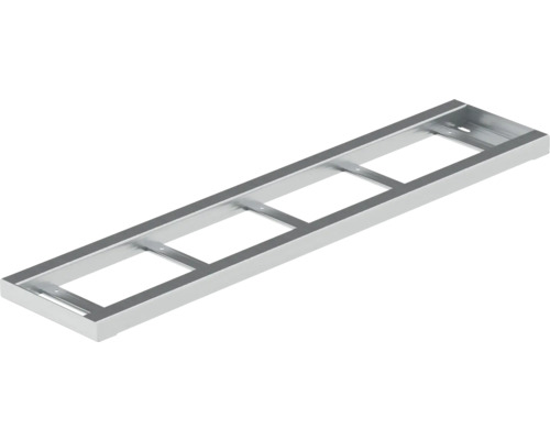 Cadre métallique avec découpes rectangulaires