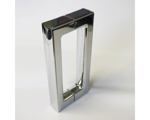 Poignée de porte rectangulaire en métal
