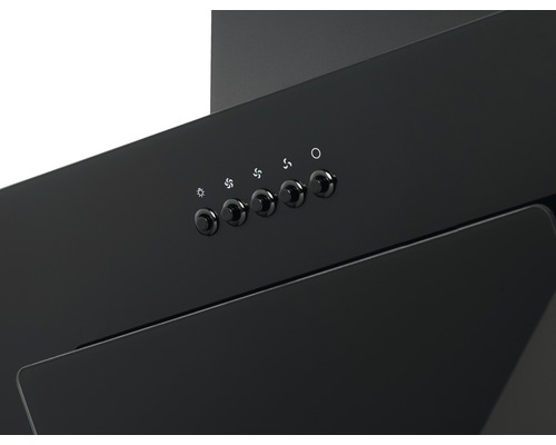 Gros plan d''une hotte aspirante avec boutons de commande