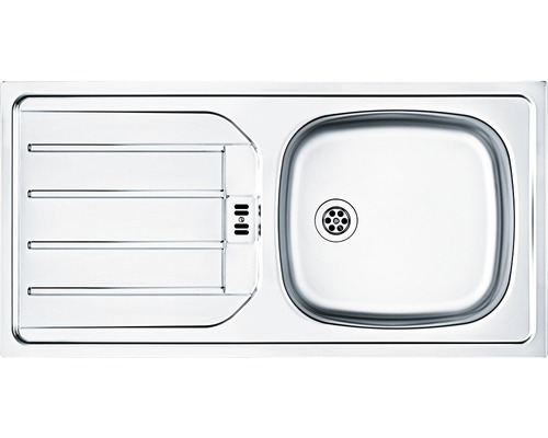 Évier en acier inoxydable avec égouttoir