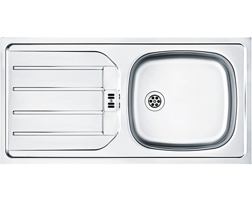 Évier en acier inoxydable avec égouttoir