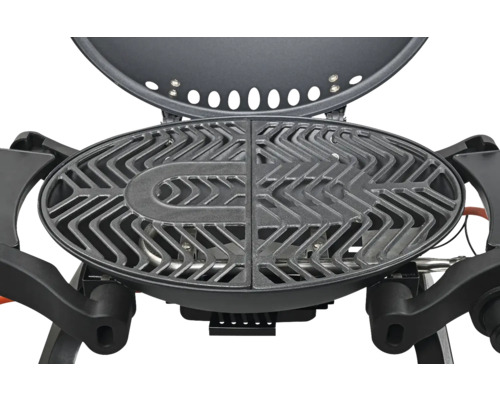 Detailansicht eines Grills mit Grillrost