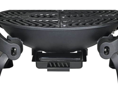 Detailansicht eines tragbaren Holzkohlegrills