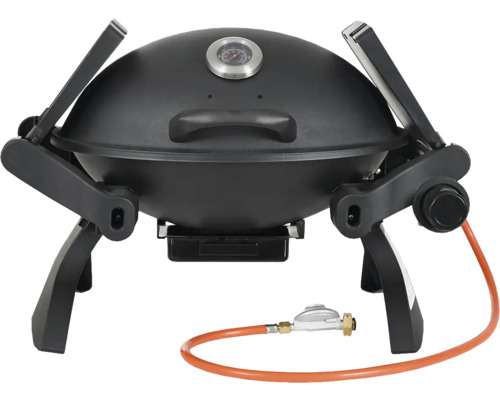 Gasgrill mit Thermometer und Gasanschluss