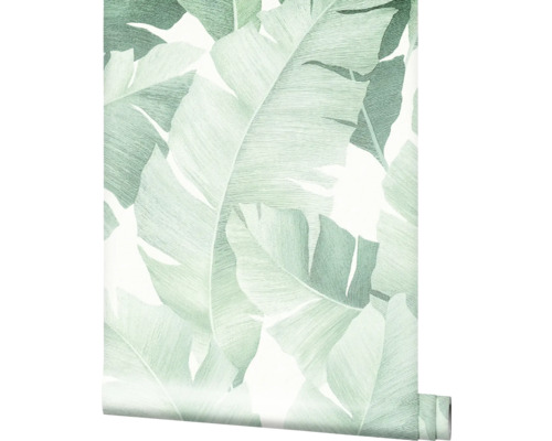 Rouleau de papier peint à motif de feuilles de bananier