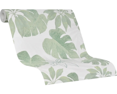 Rouleau de papier peint avec motif de feuilles