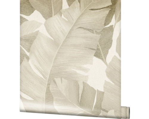 Rouleau de papier peint avec motif de feuilles de bananier