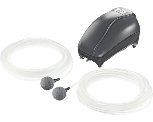 Pontec Kit d''aération pour bassin avec pompe à air, tuyaux et pierres de diffusion