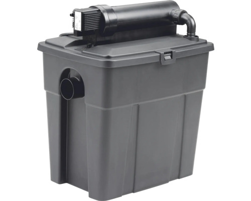 Filtre de bassin gris pour le nettoyage de l''eau dans le bassin de jardin