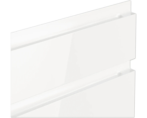 Gros plan sur deux façades de tiroir blanches