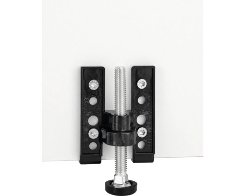 Pied de meuble avec fixation au mur