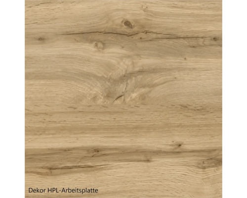 Plan de travail HPL avec décor bois