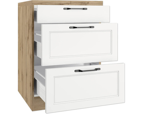 Küchenunterschrank mit drei Schubladen