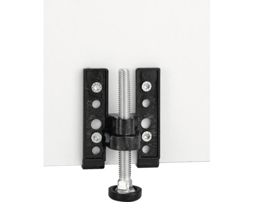 Pied de meuble avec plaque de montage pour la fixation