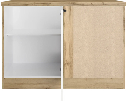 Hängeschrank mit Regalboden und Holzeffekt